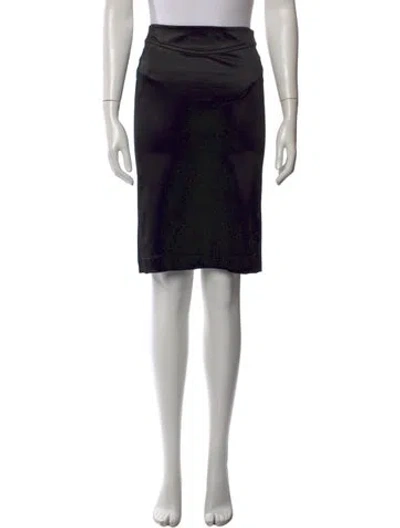 Pre-owned Gucci Midi Length Skirt In Black