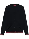 Gucci Web Detail Wool Sweater In Black