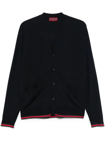 Gucci Midnight Blue Button Sweater