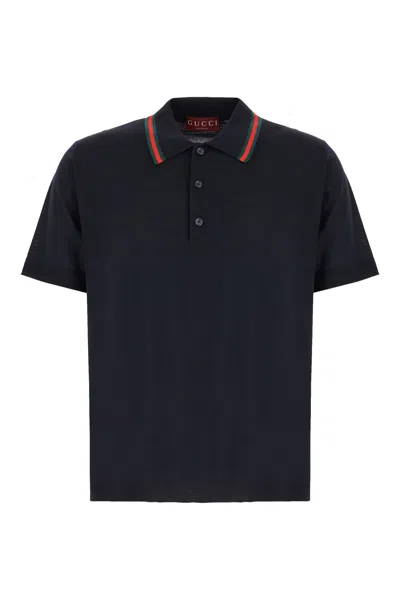 Gucci Wen Polo In Blue