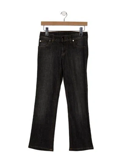 Pre-owned Gucci Mid-rise Flared Jeans In Blue