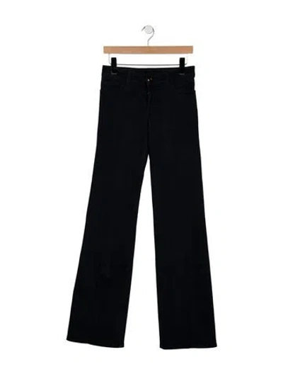 Pre-owned Gucci Mid-rise Flared Jeans In Blue