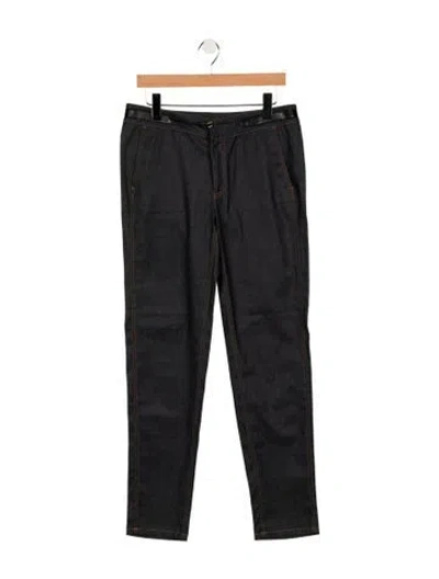 Pre-owned Gucci Mid-rise Straight Leg Jeans In Blue