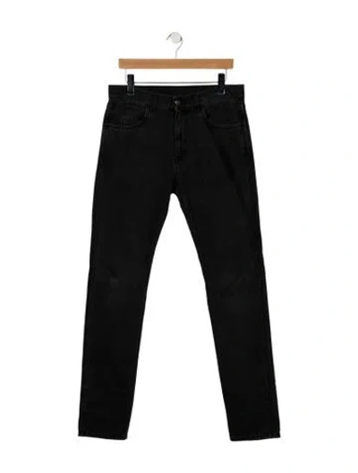 Pre-owned Gucci Mid-rise Straight Leg Jeans In Blue