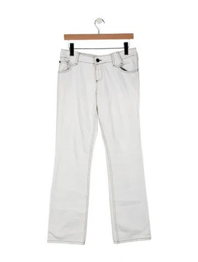 Pre-owned Gucci Mid-rise Straight Leg Jeans In Blue