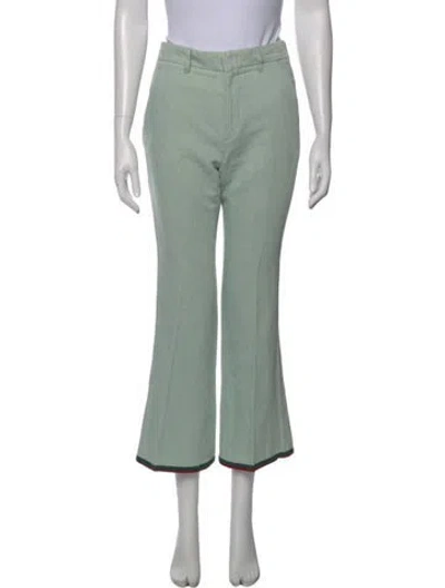 Pre-owned Gucci Mid-rise Wide Leg Jeans In Blue