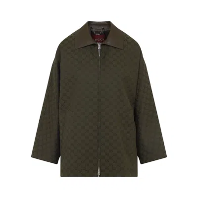 Gucci Military-inspired Fabric Jacket In Green