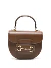 Gucci Mini 1855 Horsebit Tote Bag In 褐色