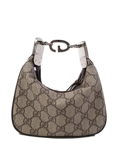Pre-owned Gucci Mini Attache Tote Bag In Neutral