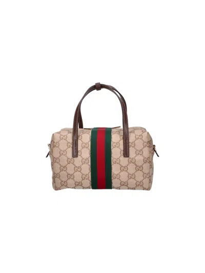 Gucci Mini Bag "boston" In Beige
