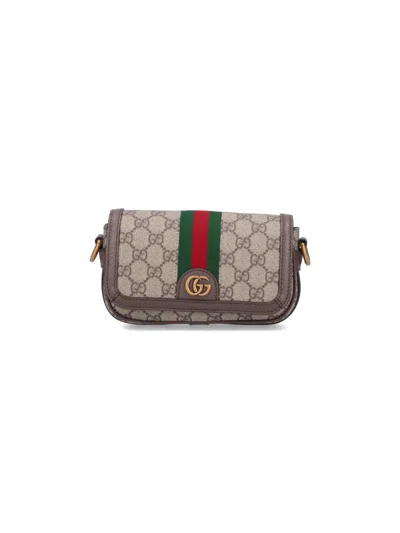Gucci Mini Bag "ophidia" In Beige