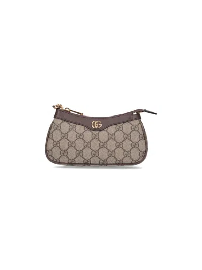 Gucci Mini Bag "ophidia" In Sand