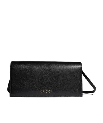 Gucci Mini Bag With  Lettering In Black