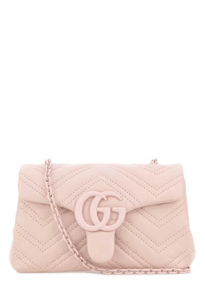 Gucci Gg Marmont Mini Shoulder Bag In Pink