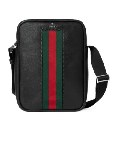 Gucci Mini Bag With Web In Black