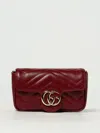 Gucci Gg Marmont Mini Crossbody Bag In Red
