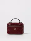 Gucci Gg Marmont Mini Vanity Bag In Burgundy