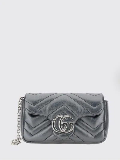 Gucci Mini Bag Woman In Silver