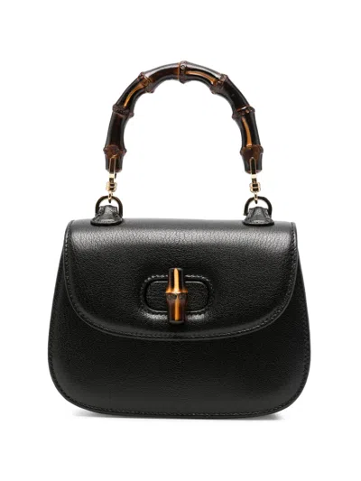 Gucci Mini Bamboo 1947 Tote Bag In Black