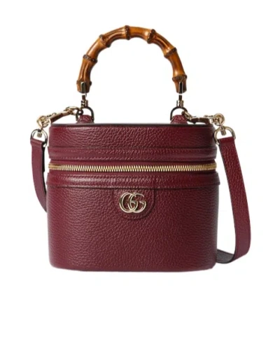 Gucci Mini Bamboo Shoulder Backpack In Brown