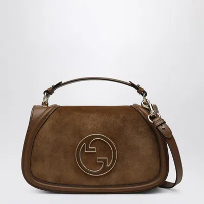 GUCCI GUCCI MINI BLONDIE SHOULDER BAG IN SUEDE