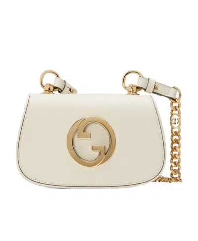 Gucci Mini Blondie Shoulder Bag In White