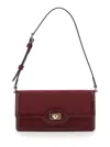 Gucci Mini Borsa A Spalla Con Chiusura A Girello In Gg Canvas Rosso Ancora Donna In Burgundy
