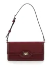 Gucci Mini Borsa A Spalla Con Chiusura A Girello In Gg Canvas Rosso Ancora Donna In Multicolor