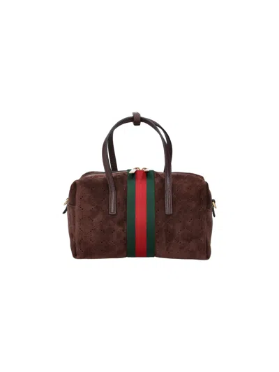 Gucci Mini “boston” Tasche In Braun