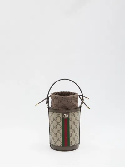 Gucci Mini Bucket Bag Ophidia In Brown