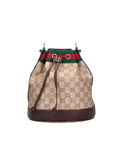 Gucci Mini Bucket Bag "venice" In Sand