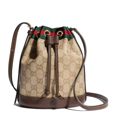 Gucci Jackie Evening Gg Canvas Small Bucket Bag In Nude