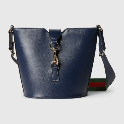 Gucci Mini Bucket Shoulder Bag In Blue