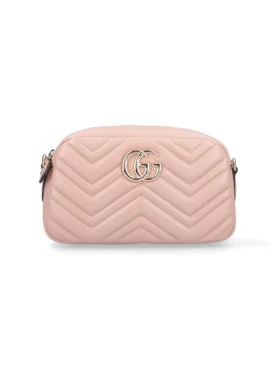 Gucci Mini Camera Bag "gg Marmont" In Pink