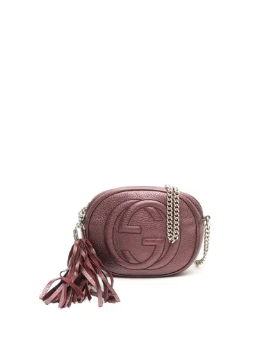 Gucci Mini Chain Soho Bag In Red