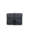 Gucci Black Crossbody Bag With Metallic Buckle
