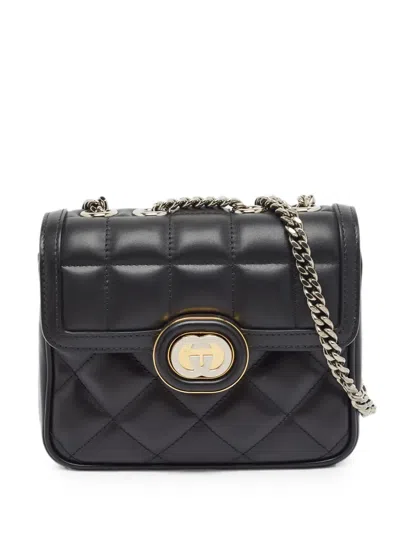 Pre-owned Gucci Mini Deco Chain Shoulder Bag In Black