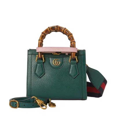 Gucci Mini Diana Tote Bag In Green