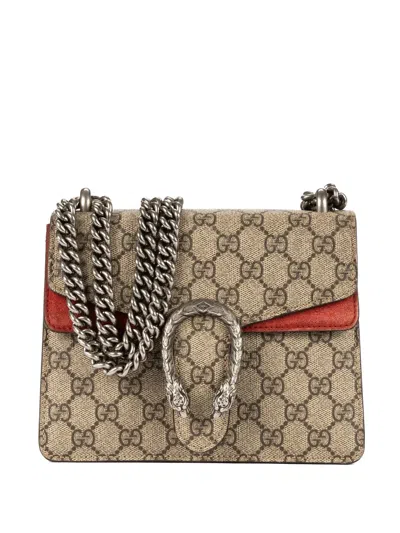 Pre-owned Gucci Mini Dionysus Chain Shoulder Bag In Neutral