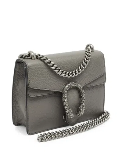 Pre-owned Gucci Mini Dionysus Cross Body Bag In Grey