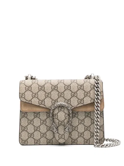 Pre-owned Gucci Mini Dionysus Shoulder Bag In Neutrals