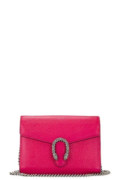 Pre-owned Gucci Dionysus Chain Shoulder Bag In Pink
