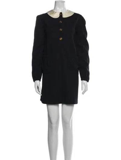 Pre-owned Gucci Mini Dress In Black