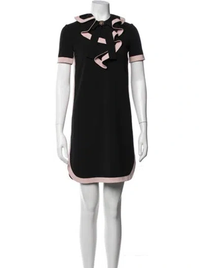 Pre-owned Gucci Mini Dress In Black