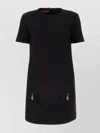 GUCCI MINI DRESS IN CREPE WITH POCKET DETAIL