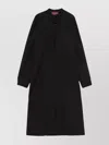 Gucci Mini Dress With Long Sleeves And Belted Waist In Black