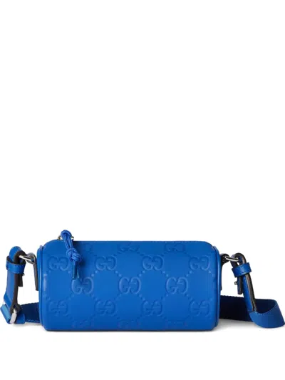 Gucci Mini Edge Cylindrical Bag In Blue