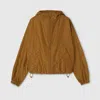 Gucci Mini Fixed Hooded Jacket - Size 40 In Blue