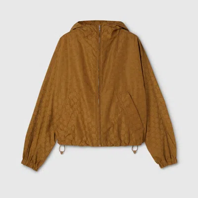 Gucci Mini Fixed Hooded Jacket - Size 40 In Marrone