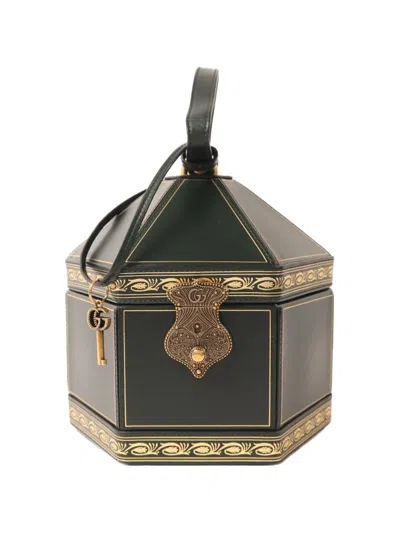 Pre-owned Gucci Mini Geometric Clutch Bag In Brown